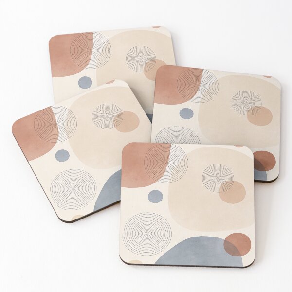 Item preview, Contemporary abstraction "Contours of Silence". Stone circles . designed and sold by  BoomPoster.