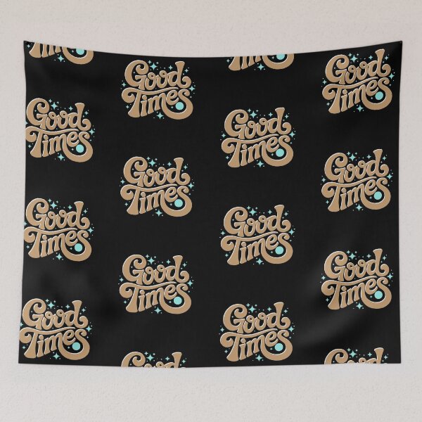 Item preview, Good Times Retro Typography – Groovy Positive Vibes Design designed and sold by TipTop GFX.