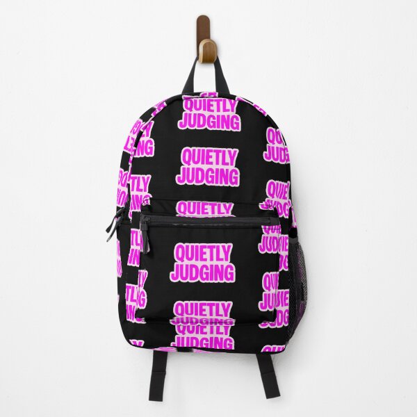 Item preview, Quietly Judging, Pink Outline Funny Quotes designed and sold by Memes N Lore .