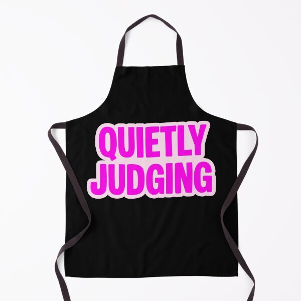 Item preview, Quietly Judging, Pink Outline Funny Quotes designed and sold by Memes N Lore .