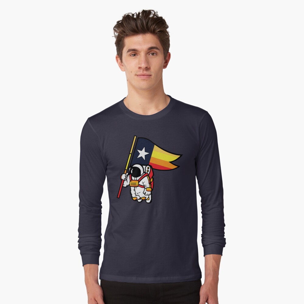  Houston Space City Astronaut Shirt T-Shirt : Clothing