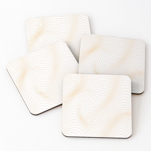 Item preview, Flowing Topographic Lines in Warm Orange designed and sold by blankTeeShirt.