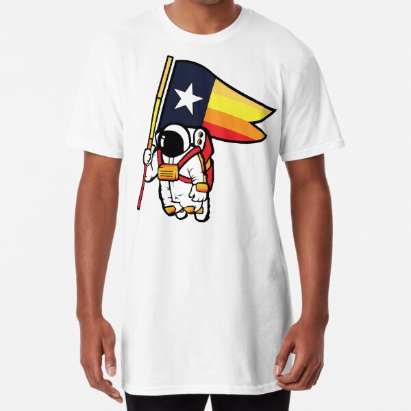 Houston Champ Texas Flag Astronaut Space City Art Board Print for Sale by  NabShirts