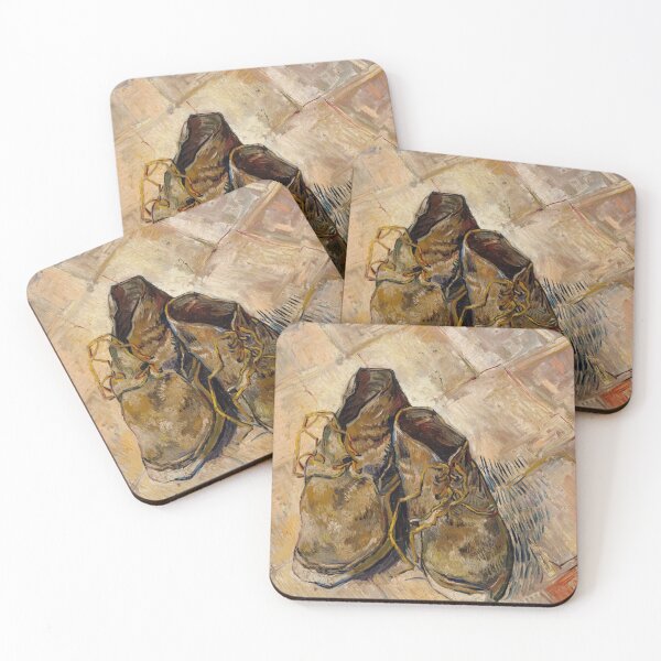Item preview, Shoes by Vincent van Gogh: Rustic Post-Impressionist Still Life Poster designed and sold by artofuniverse.