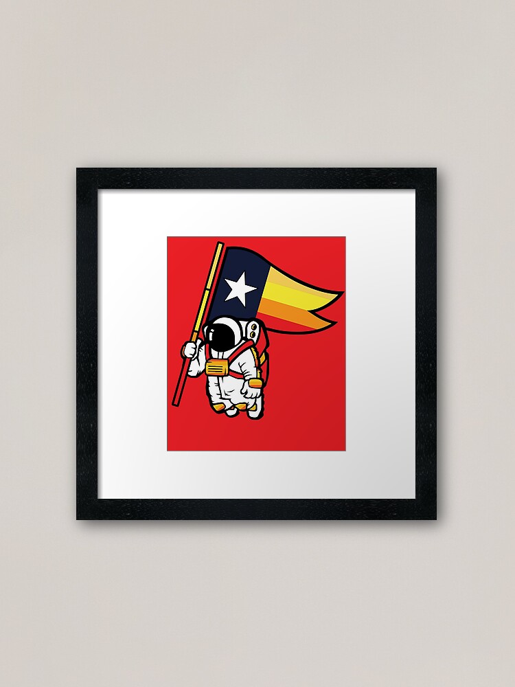 Houston Champ Texas Flag Astronaut Space City - Houston Space City  Astronaut  Art Board Print for Sale by NabShirts