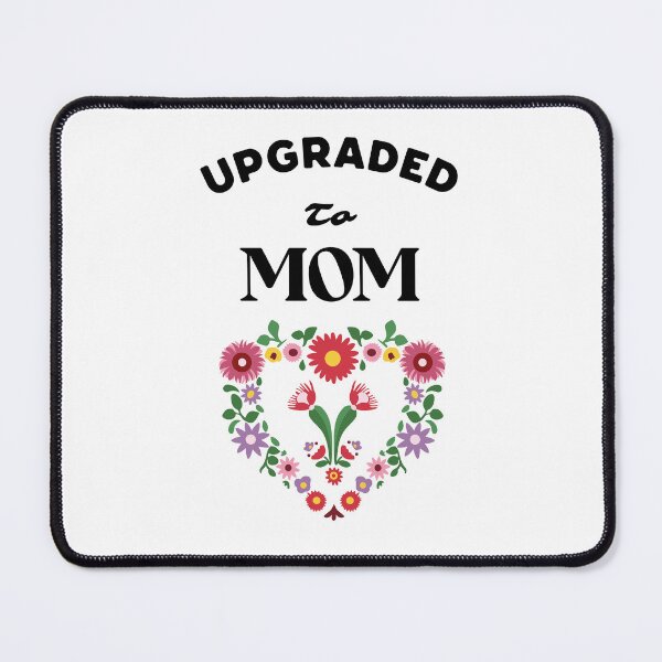 Item preview, Upgraded To Mom New Mom Gift Design designed and sold by Patina & Pixel.
