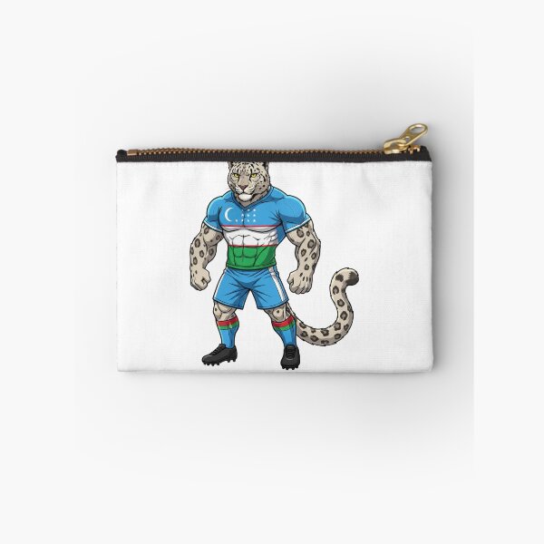 Item preview, Powerful Uzbek Snow Leopard Football Mascot 2026 designed and sold by ArtByKatti.