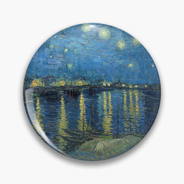 Item preview, Starry Night Over the Rhone by Vincent van Gogh: Post Impressionist Nightscape designed and sold by artofuniverse.