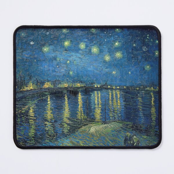 Item preview, Starry Night Over the Rhone by Vincent van Gogh: Post Impressionist Nightscape designed and sold by artofuniverse.