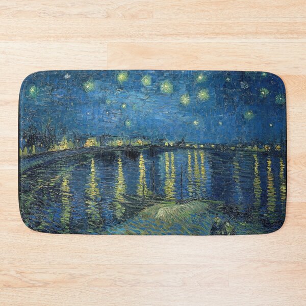 Item preview, Starry Night Over the Rhone by Vincent van Gogh: Post Impressionist Nightscape designed and sold by artofuniverse.