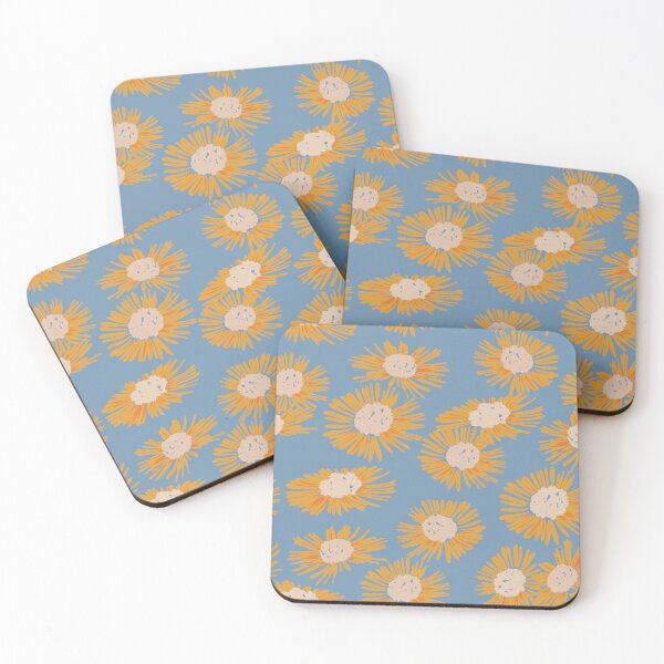 Item preview, Blue Daisies · Floral background designed and sold by dacoparo.