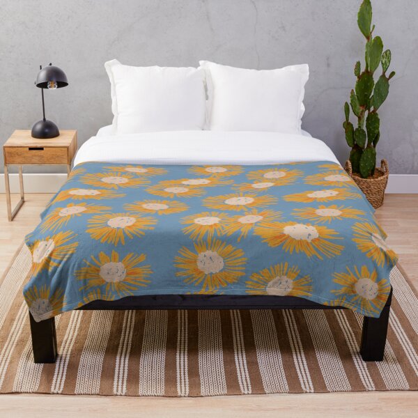 Item preview, Blue Daisies · Floral background designed and sold by dacoparo.