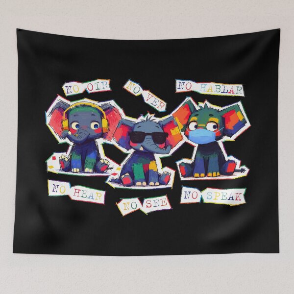 Item preview, Three Wise Little Elephants VIA1 designed and sold by LuCancio23.