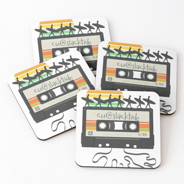 Item preview, Retro 80s Surf Cassette Tape Vintage Sunset Surfers Mixtape Art Cu@Slacktide  designed and sold by SaltCreatives.