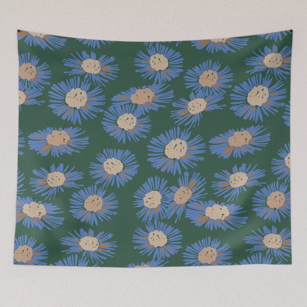 Item preview, Green Daisies · Floral background designed and sold by dacoparo.