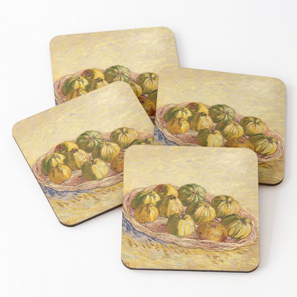 Item preview, Still Life Basket of Apples by Vincent van Gogh: Post Impressionist Kitchen Art designed and sold by artofuniverse.