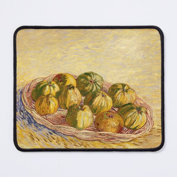 Item preview, Still Life Basket of Apples by Vincent van Gogh: Post Impressionist Kitchen Art designed and sold by artofuniverse.