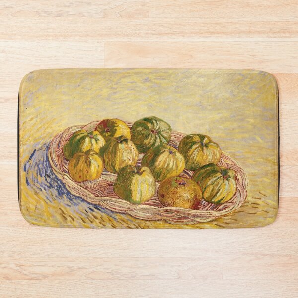 Item preview, Still Life Basket of Apples by Vincent van Gogh: Post Impressionist Kitchen Art designed and sold by artofuniverse.
