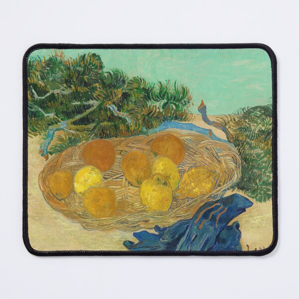 Item preview, Still Life of Oranges and Lemons With Blue Gloves by Vincent van Gogh: Post Impressionist Kitchen Art designed and sold by artofuniverse.