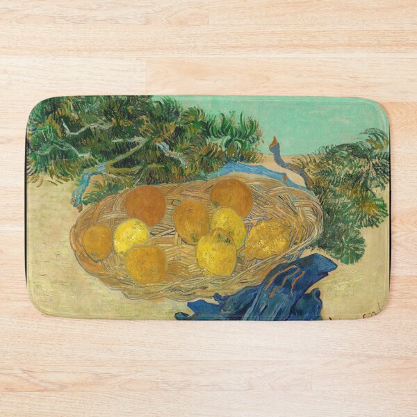 Item preview, Still Life of Oranges and Lemons With Blue Gloves by Vincent van Gogh: Post Impressionist Kitchen Art designed and sold by artofuniverse.