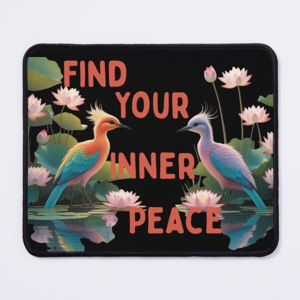 Item preview, Zen Exotic Birds Lotus Garden: Peaceful Nature Mindfulness Art “Find Your Inner Peace” designed and sold by Max Store.
