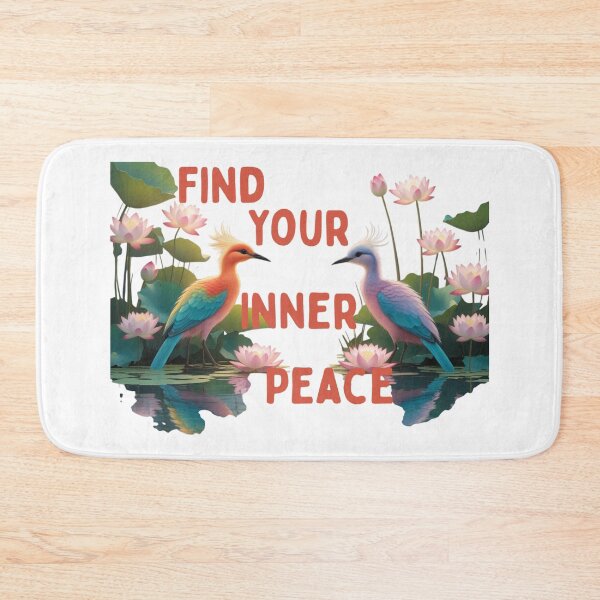 Item preview, Zen Exotic Birds Lotus Garden: Peaceful Nature Mindfulness Art “Find Your Inner Peace” designed and sold by Max Store.