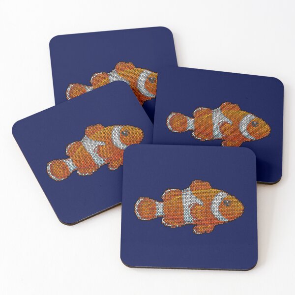 Item preview, Clownfish Dot Art Mosaic designed and sold by MSBM Designs.