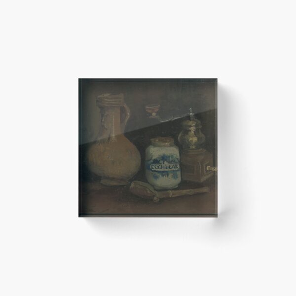 Item preview, Still Life With a Bearded Man Jar by Vincent van Gogh: Rustic Kitchen Poster designed and sold by artofuniverse.