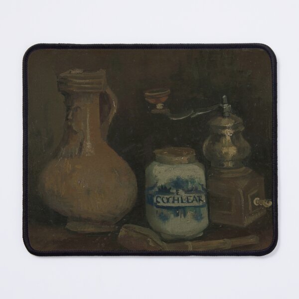 Item preview, Still Life With a Bearded Man Jar by Vincent van Gogh: Rustic Kitchen Poster designed and sold by artofuniverse.