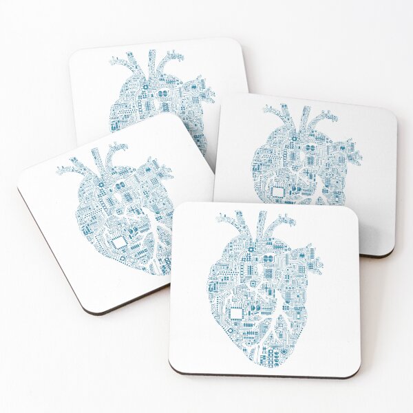 Item preview, Techno Heart: Marine Blue designed and sold by LyonDesignSweden.