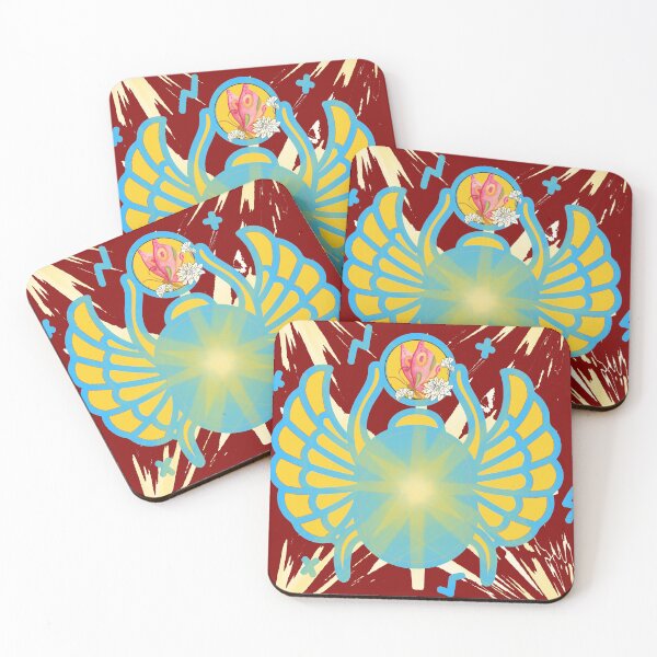Item preview, Mystical Golden Scarab & Butterfly Amulet designed and sold by Diseño que alegran tu día.