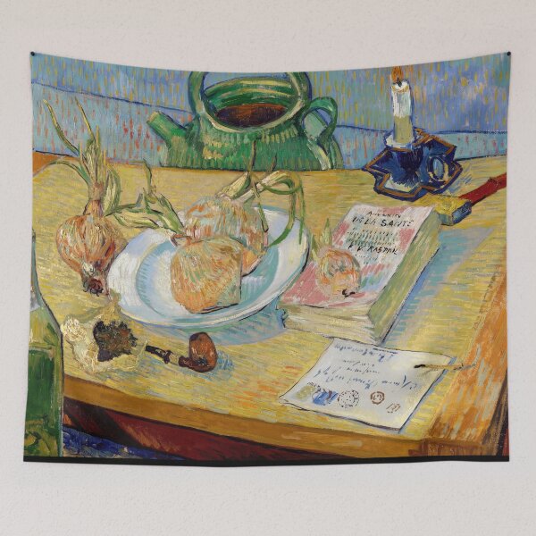 Item preview, Still Life With a Plate of Onions by Vincent van Gogh: Post Impressionist Poster designed and sold by artofuniverse.