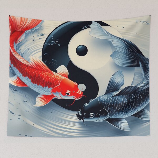 Item preview, Yin Yang Koi Fish Harmony designed and sold by Prachodayat Artworks.