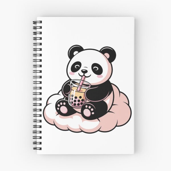 Item preview, Anime-style panda drinking bubble tea designed and sold by MiloszLitwin.