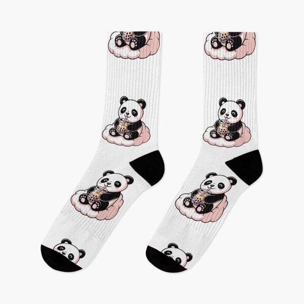 Item preview, Anime-style panda drinking bubble tea designed and sold by MiloszLitwin.