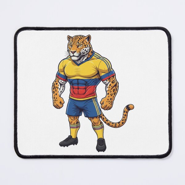 Item preview, Powerful Colombian Jaguar Football Mascot 2026 designed and sold by ArtByKatti.