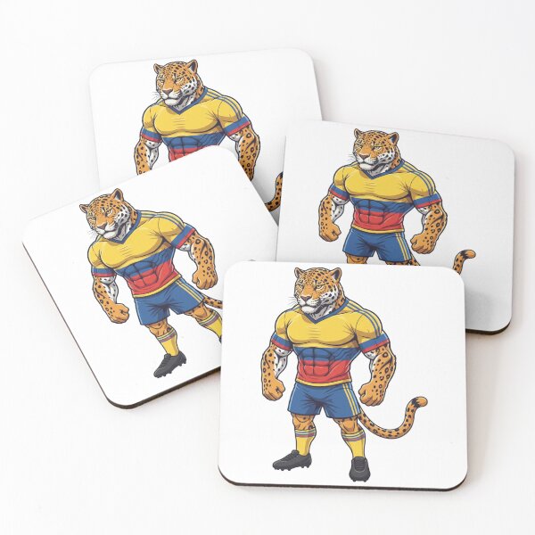 Item preview, Powerful Colombian Jaguar Football Mascot 2026 designed and sold by ArtByKatti.
