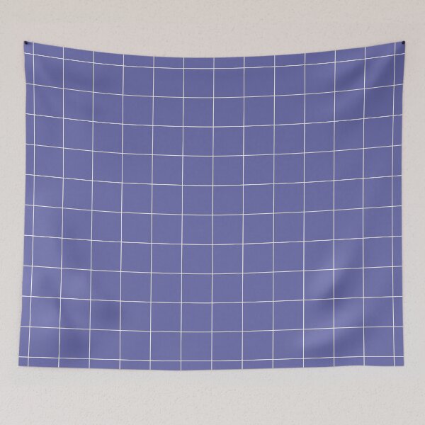 Item preview, Windowpane Check Grid (white/periwinkle) designed and sold by Design Minds Boutique.