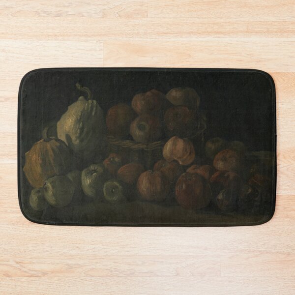 Item preview, Still Life With Apples and Pumpkins by Vincent van Gogh: Dark Rustic Still Life designed and sold by artofuniverse.