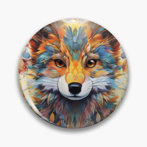 Item preview, Colorful Bohemian Fox Floral Art Illustration designed and sold by Artyoka.