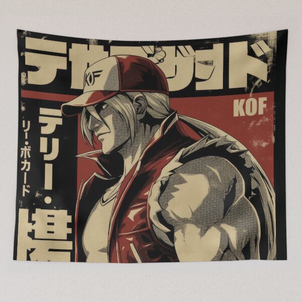 Item preview, Terry Vintage Duotone Poster  designed and sold by AnimeArsenalPrints.