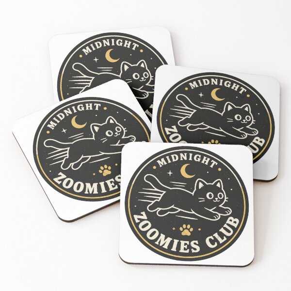 Item preview, Midnight Zoomies Club – Black Cat designed and sold by EastEndTownie.