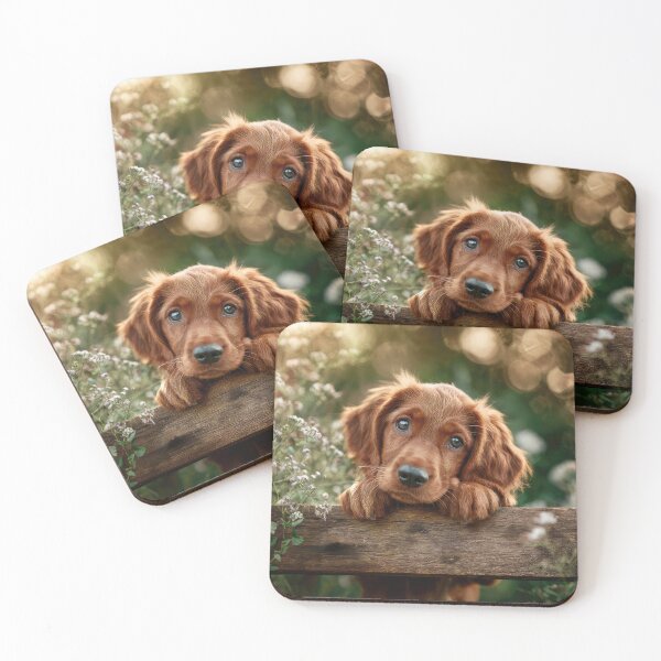 Item preview, Cute Irish Setter Puppy designed and sold by Elisabeth Lucas.