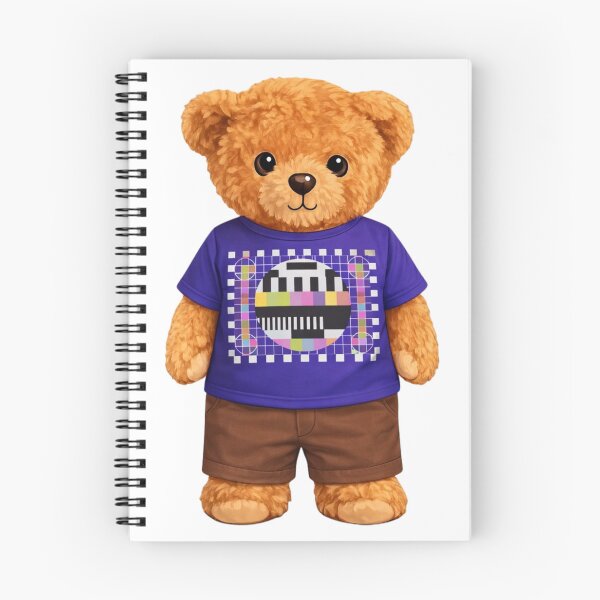 Item preview, Retro TV Test Pattern Bear – Geeky Nostalgia Illustration designed and sold by CuteBear87.