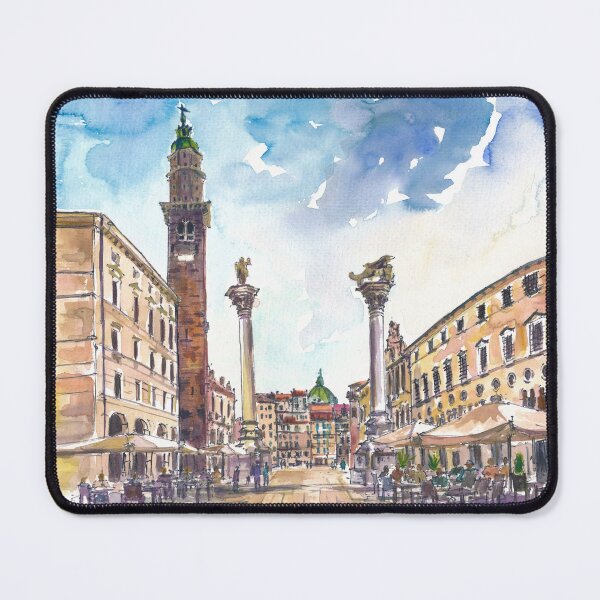 Item preview, Vicenza Piazza dei Signori Afternoon Scene designed and sold by artshop77.