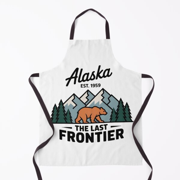 Item preview, Alaska The Last Frontier – Bear Mountain Wilderness Retro Design designed and sold by ArcticFoxStudio.