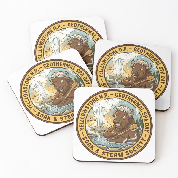 Item preview, Wellness bison enjoys Yellowstone Spa Day designed and sold by AdCoL.