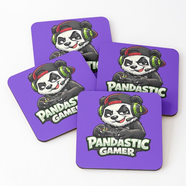 Item preview, Gamer Panda Funny Gaming Cartoon Design, Panda Gamer Character with Neon Vibe designed and sold by AuraloomAtelier.