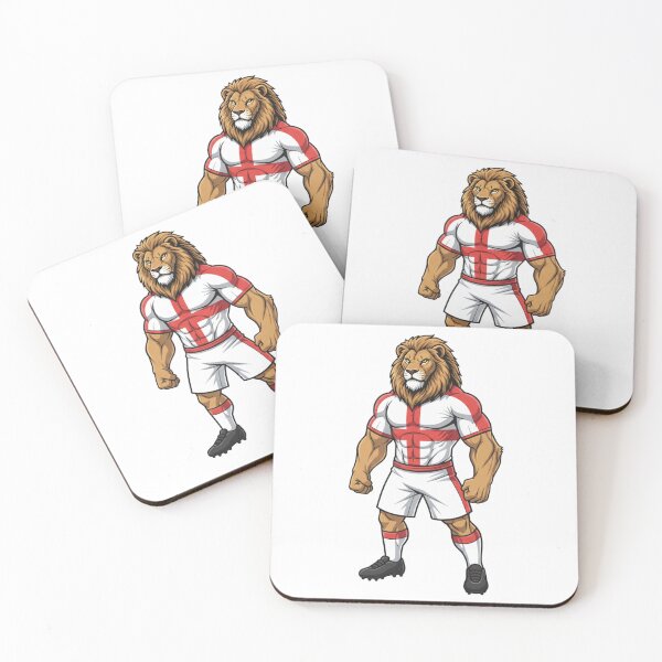 Item preview, Powerful English Lion Football Mascot 2026 designed and sold by ArtByKatti.