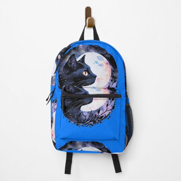 Item preview, Black Cat Full Moon Watercolor Mystical Circle Art designed and sold by THMKagutsuchi.